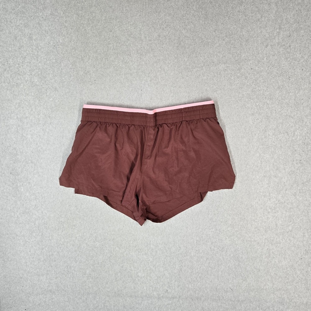 Fabletics Women Activewear Shorts XL Brown Breathe Mid Rise Run 3" Inseam